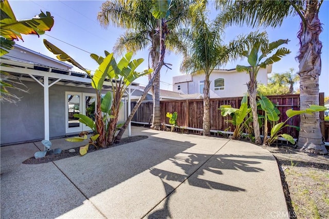view of patio / terrace with fence