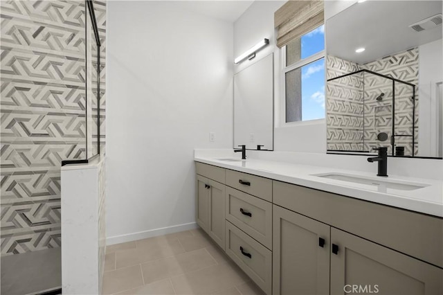 1090 Foothill Blvd, Claremont, CA 91711 - full bath featuring double vanity and a shower stall