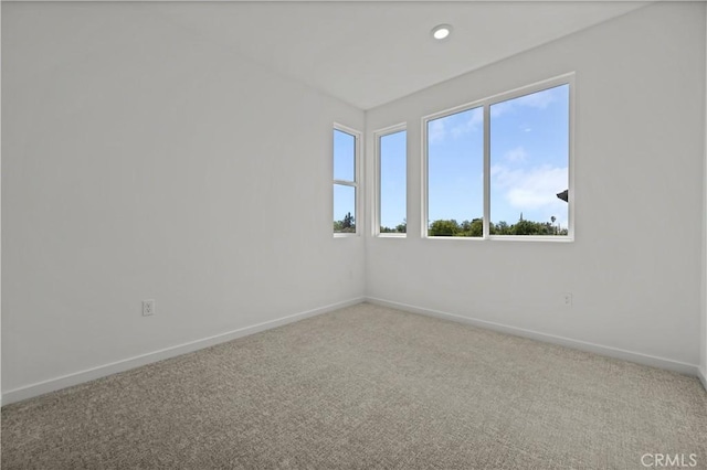 1090 Foothill Blvd, Claremont, CA 91711 - carpeted empty room featuring baseboards and recessed lighting