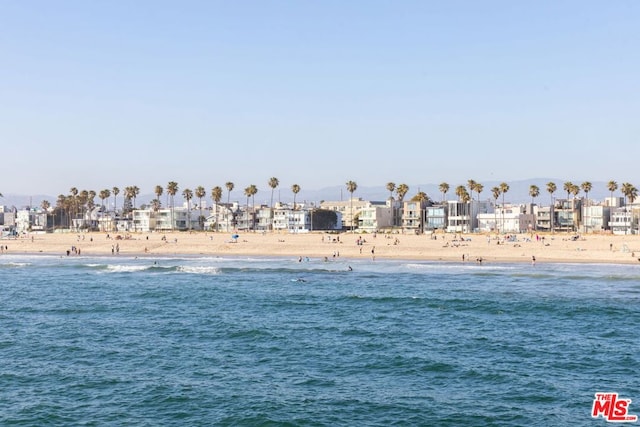 water view with a view of the beach