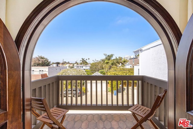 view of balcony