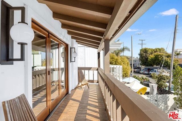 view of balcony