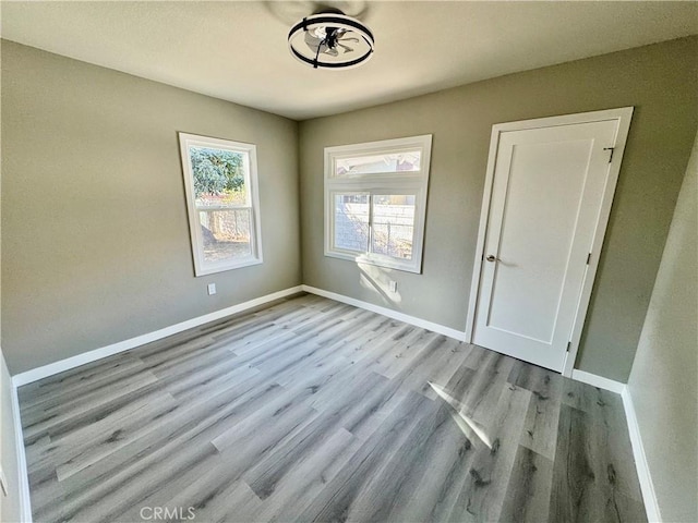 interior space with light wood-type flooring