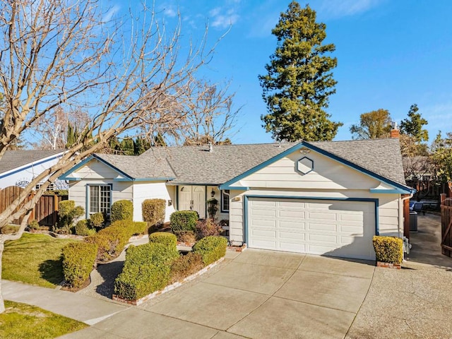 ranch-style house with a garage