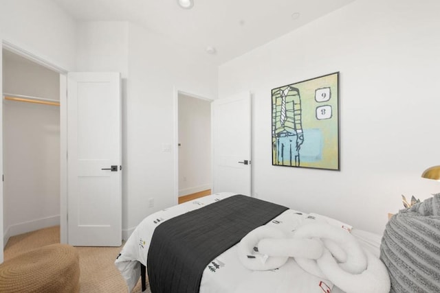 bedroom featuring a closet