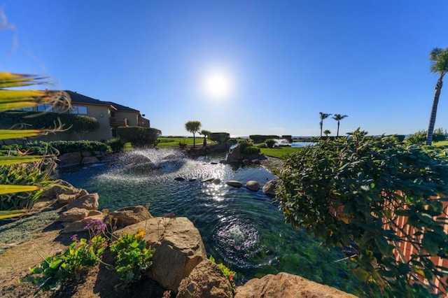 view of water feature