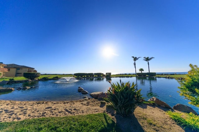 view of water feature