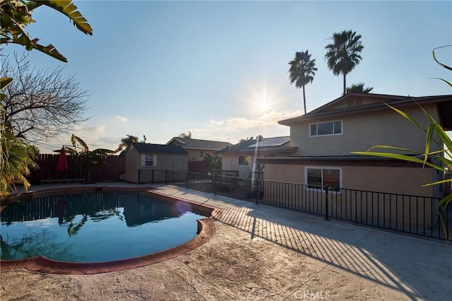 view of pool with a patio