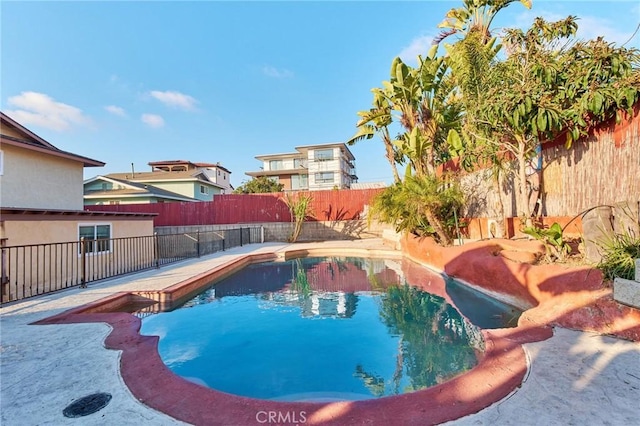 view of pool with a patio