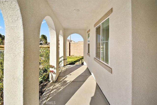 view of patio / terrace with fence