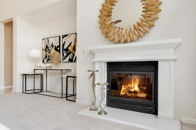 interior details with carpet flooring