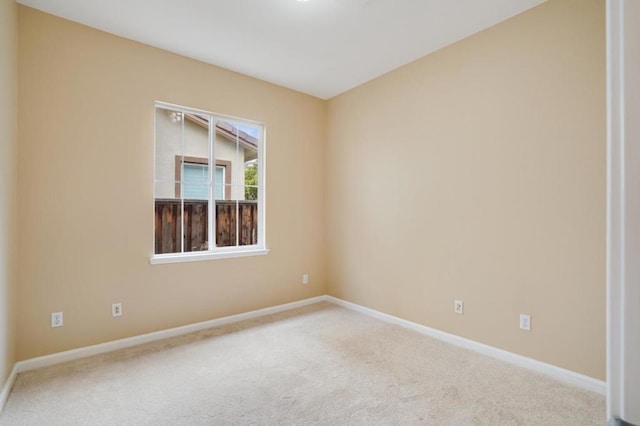 view of carpeted empty room