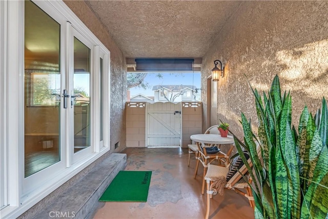 view of patio with french doors