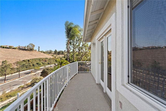 view of balcony