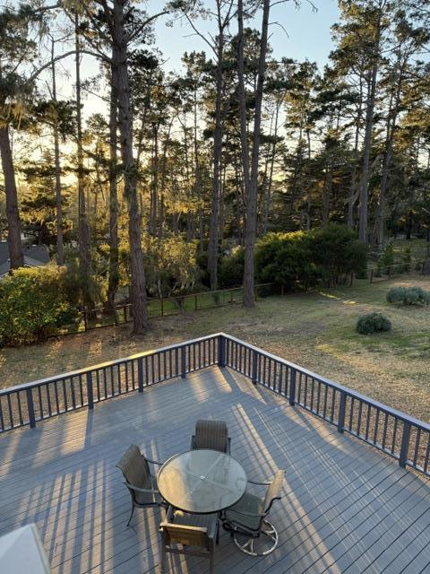 view of deck at dusk