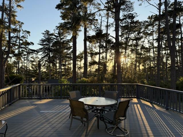 view of deck at dusk