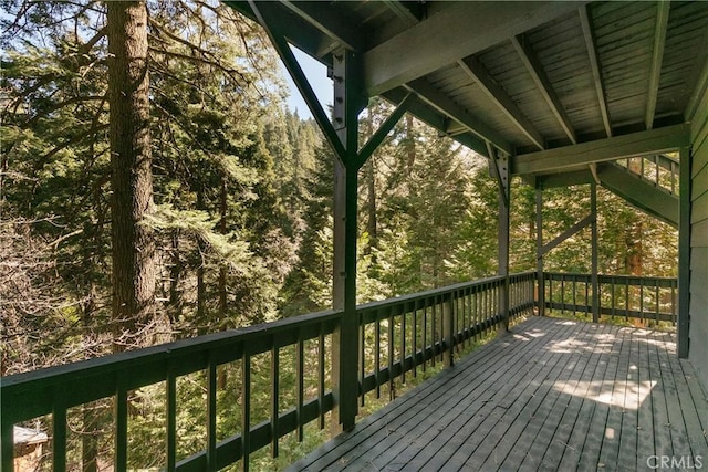 view of wooden terrace