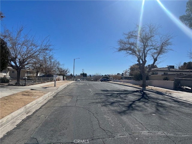 view of road