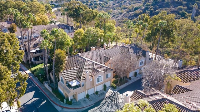 bird's eye view with a residential view