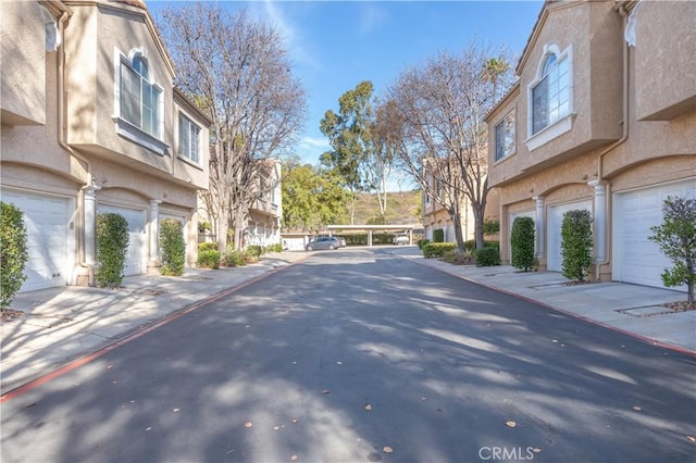 view of street featuring a residential view