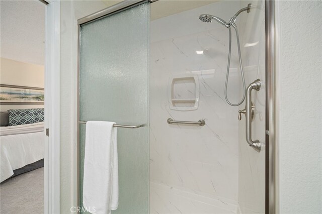 bathroom with walk in shower