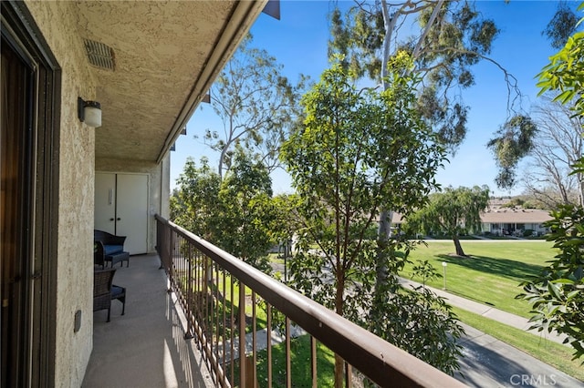 view of balcony