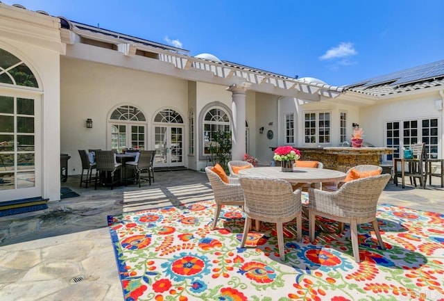 view of patio / terrace with french doors