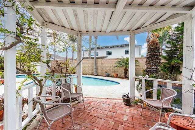 view of pool with a patio