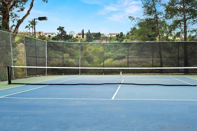 view of tennis court