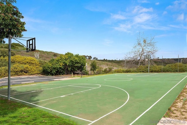 view of basketball court