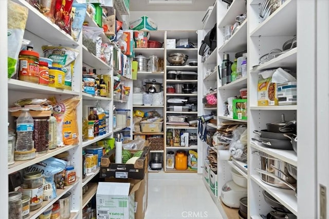 view of pantry