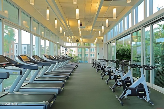 view of exercise room