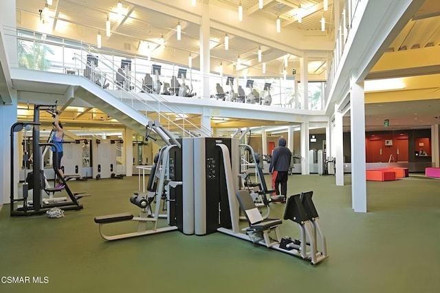 view of exercise room