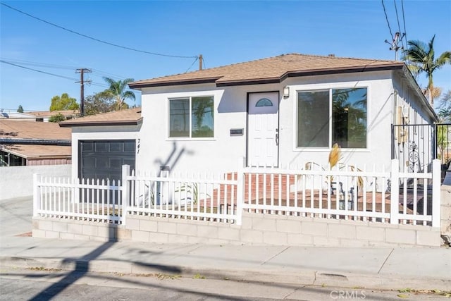 bungalow with a garage