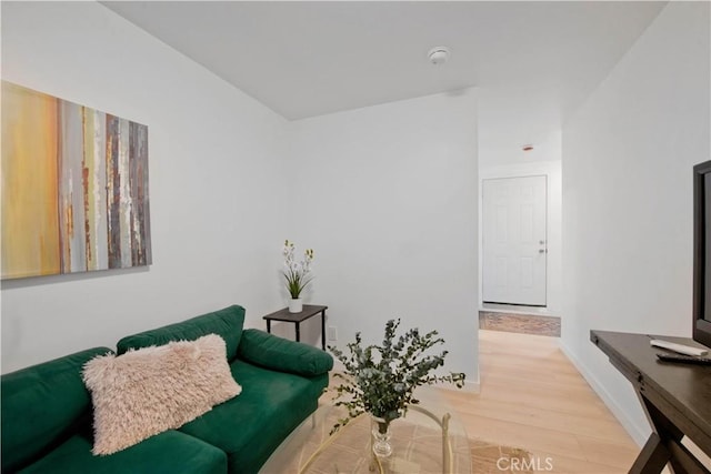 living room featuring hardwood / wood-style floors