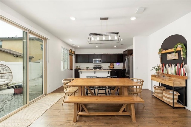 dining room featuring a healthy amount of sunlight