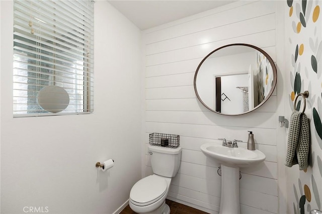 bathroom with toilet and sink