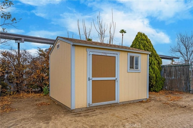 view of outbuilding