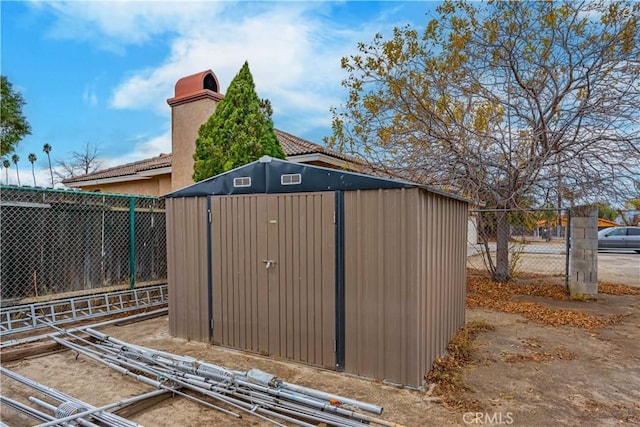 view of outdoor structure