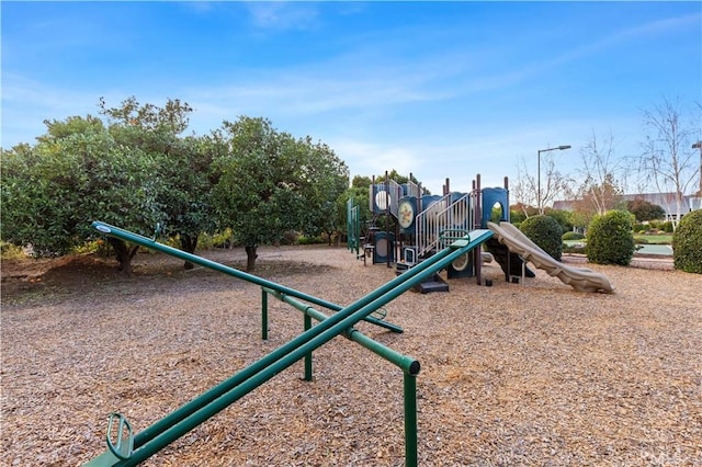 view of jungle gym