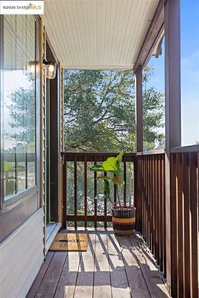 view of balcony