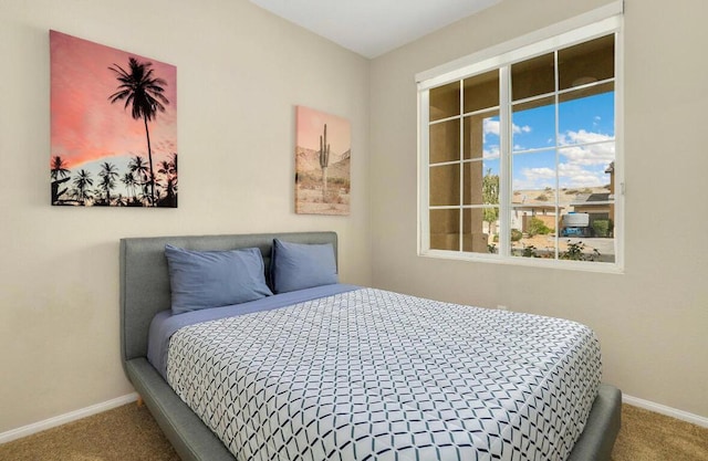 bedroom featuring carpet floors