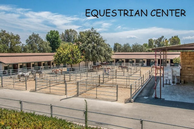 view of horse barn