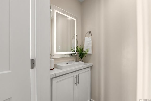 bathroom with vanity