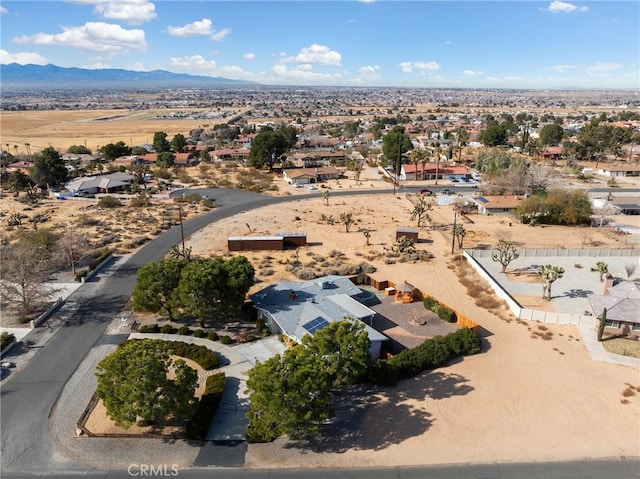 bird's eye view featuring a mountain view