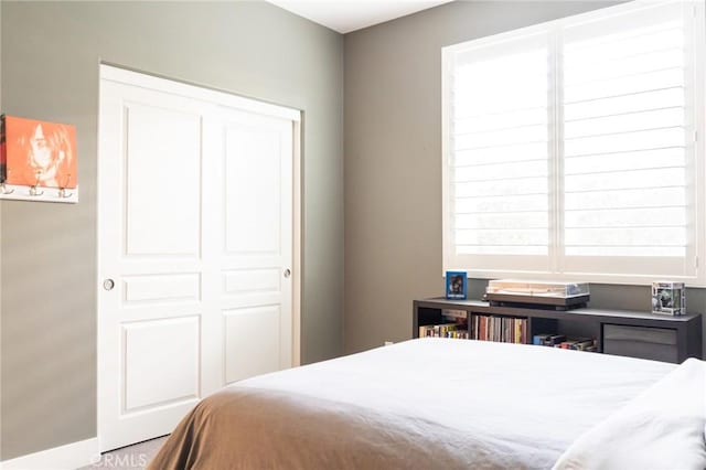 bedroom featuring a closet