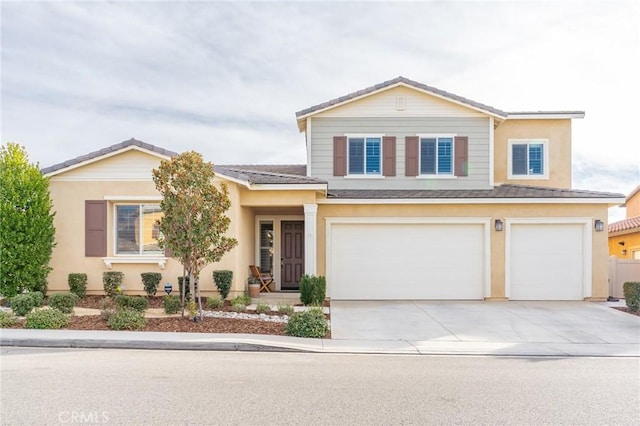 front facade featuring a garage