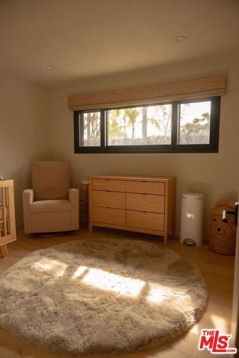 unfurnished room featuring light hardwood / wood-style floors