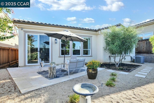 view of patio / terrace featuring cooling unit