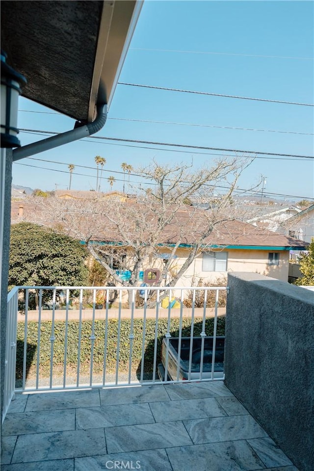 view of balcony